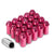 Pink Aluminum M12x1.50 50MM Hexagon Close End Acorn Tuner 20x Conical Lug Nuts-Accessories-BuildFastCar