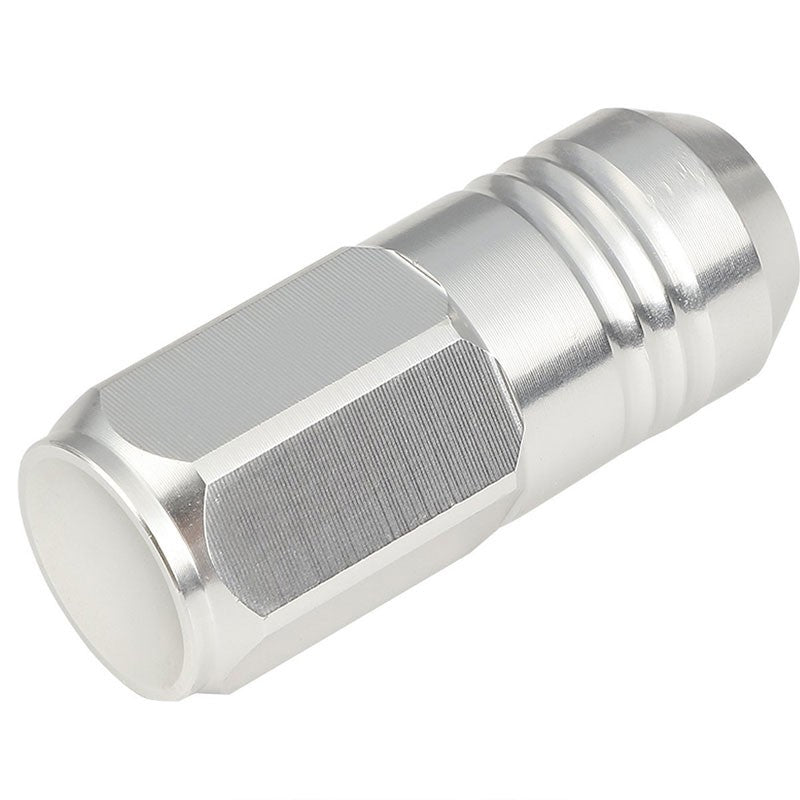 Silver Aluminum M12x1.25 50MM Tall Close End Acorn Tuner 20x Conical Lug Nuts-Accessories-BuildFastCar