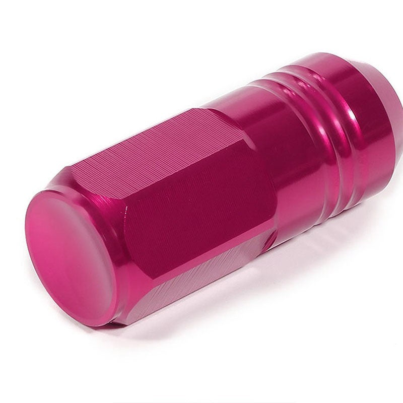 Pink Aluminum M12x1.50 50MM Tall Close End Acorn Tuner 20x Conical Lug Nuts-Accessories-BuildFastCar