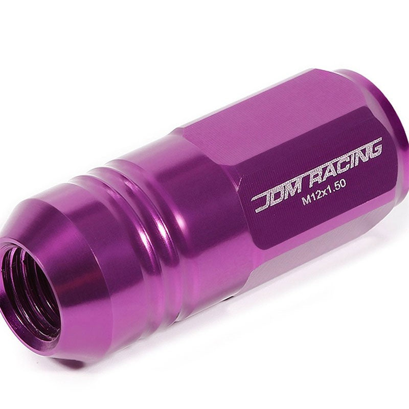 Purple Aluminum M12x1.50 50MM Tall Close End Acorn Tuner 20x Conical Lug Nuts-Accessories-BuildFastCar