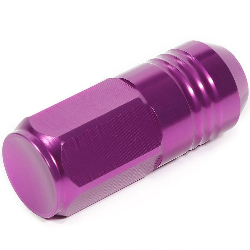Purple Aluminum M12x1.50 50MM Tall Close End Acorn Tuner 20x Conical Lug Nuts-Accessories-BuildFastCar