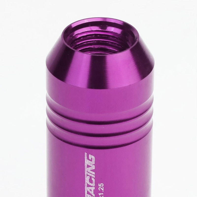 Purple Aluminum M12x1.25 60MM Hexagon Open End Acorn Tuner 20x Conical Lug Nuts-Accessories-BuildFastCar