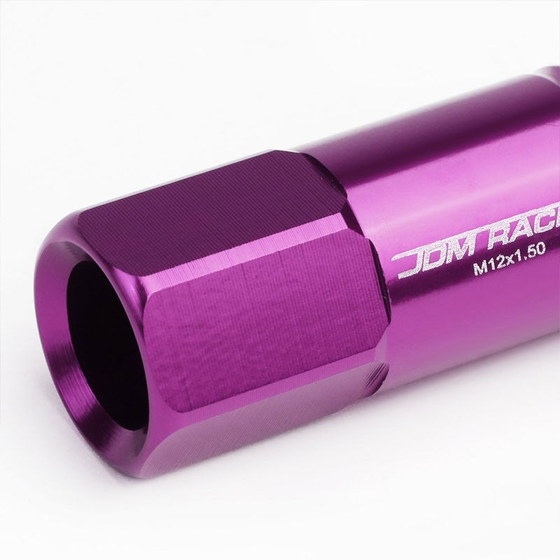 Purple Aluminum M12x1.50 60MM Hexagon Open End Acorn Tuner 20x Conical Lug Nuts-Accessories-BuildFastCar