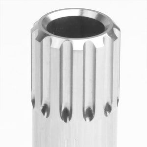 Silver Aluminum M12x1.25 Conical Open End Acorn Tuner 16x Lug Nuts+4 Lock Nuts-Accessories-BuildFastCar