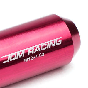 Pink Aluminum M12x1.50 Conical Open End Acorn Tuner 16x Lug Nuts+4 Lock Nuts-Accessories-BuildFastCar
