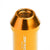 Orange Aluminum M12x1.50 50MM Tall Open End Spline Acorn 20x Conical Lug Nuts-Accessories-BuildFastCar