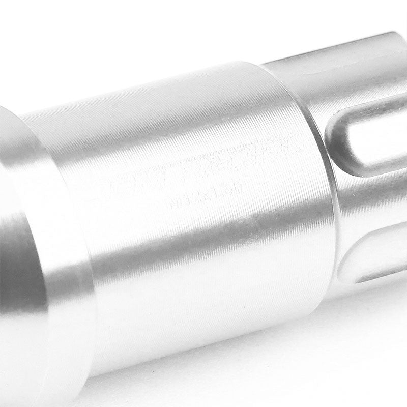 Silver Aluminum M12x1.50 50MM Tall Open End Spline Acorn 20x Conical Lug Nuts-Accessories-BuildFastCar
