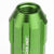 Green Aluminum M12x1.50 Open Rim End Spline Acorn Tuner 20x Conical Lug Nuts-Accessories-BuildFastCar