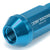 Light Blue Aluminum M12x1.25 25MM OD Open Knurl Acorn Tuner 20x Conical Lug Nuts-Accessories-BuildFastCar