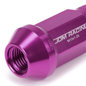 Purple Aluminum M12x1.25 25MM OD Open Knurl Top Acorn Tuner 20x Conical Lug Nuts-Accessories-BuildFastCar
