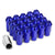 Blue Aluminum M12x1.50 25MM OD Open Knurl Top Acorn Tuner 20x Conical Lug Nuts-Accessories-BuildFastCar