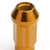 Orange Aluminum M12x1.50 25MM OD Open Knurl Top Acorn Tuner 20x Conical Lug Nuts-Accessories-BuildFastCar