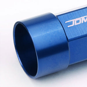 Blue M12x1.25 23MM OD Open/Close Dual Thread Acorn Tuner 20x Conical Lug Nuts-Accessories-BuildFastCar