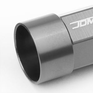 Gunmetal M12x1.25 23MM Open/Close Dual Thread Acorn Tuner 20x Conical Lug Nuts-Accessories-BuildFastCar