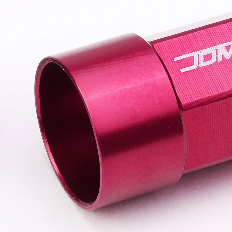Pink M12x1.25 23MM OD Open/Close Dual Thread Acorn Tuner 20x Conical Lug Nuts-Accessories-BuildFastCar
