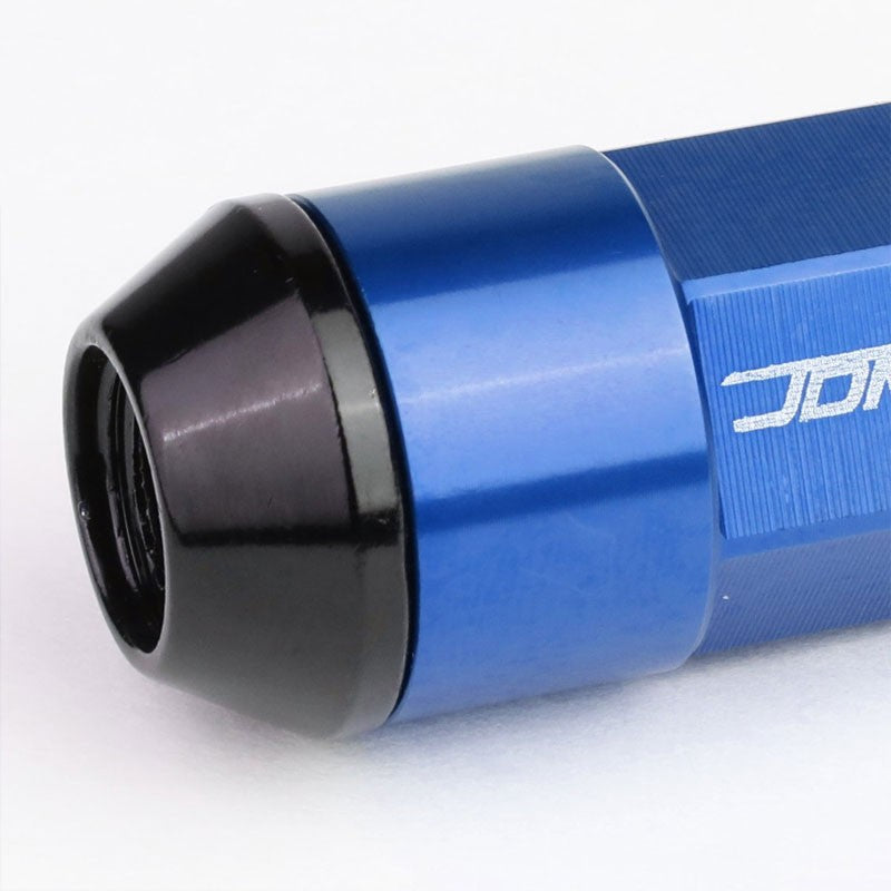 Blue M12x1.50 23MM OD Open/Close Dual Thread Acorn Tuner 20x Conical Lug Nuts-Accessories-BuildFastCar