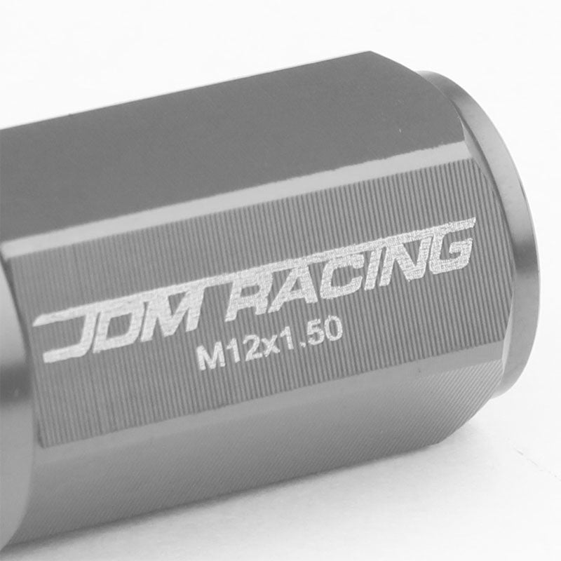 Gunmetal M12x1.50 23MM Open/Close Dual Thread Acorn Tuner 20x Conical Lug Nuts-Accessories-BuildFastCar