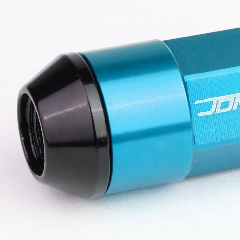 Light Blue M12x1.50 23MM Open/Close Dual Thread Acorn Tuner 20x Conical Lug Nuts-Accessories-BuildFastCar