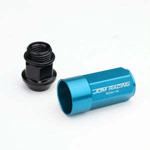 Light Blue M12x1.50 23MM Open/Close Dual Thread Acorn Tuner 20x Conical Lug Nuts-Accessories-BuildFastCar