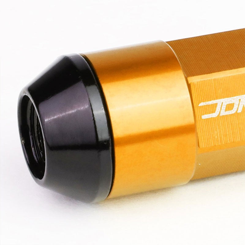 Orange M12x1.50 23MM OD Open/Close Dual Thread Acorn Tuner 20x Conical Lug Nuts-Accessories-BuildFastCar