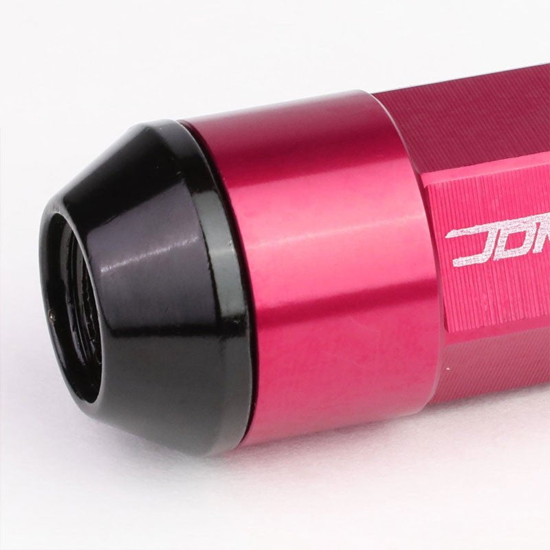 Pink M12x1.50 23MM OD Open/Close Dual Thread Acorn Tuner 20x Conical Lug Nuts-Accessories-BuildFastCar