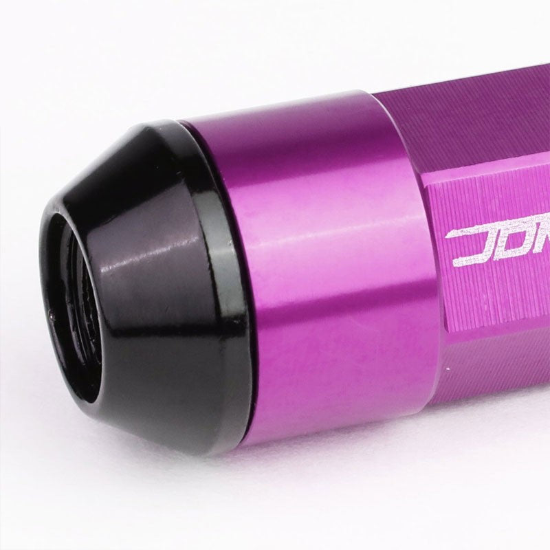 Purple M12x1.50 23MM OD Open/Close Dual Thread Acorn Tuner 20x Conical Lug Nuts-Accessories-BuildFastCar