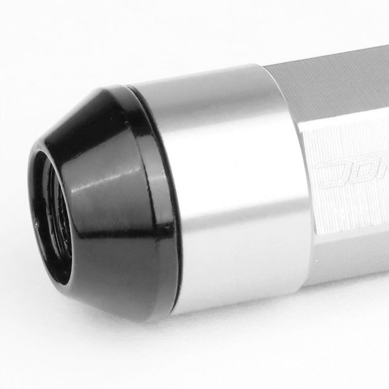 Silver M12x1.50 23MM OD Open/Close Dual Thread Acorn Tuner 20x Conical Lug Nuts-Accessories-BuildFastCar