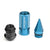 Light Blue M12x1.50 Dual Thread Acorn Tuner+Hex Spike Cap 20x Conical Lug Nuts-Accessories-BuildFastCar