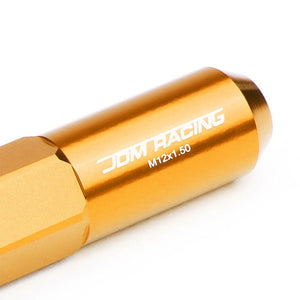 Orange M12x1.50 Open/Close End Acorn Tuner+Round Spike Cap 20x Conical Lug Nuts-Accessories-BuildFastCar