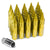 Gold Aluminum M12x1.50 Open/Close End Acorn Tuner+Spike Cap 20x Conical Lug Nuts-Accessories-BuildFastCar