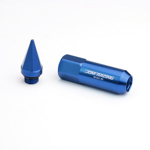 Blue M12x1.50 Open/Close End Acorn Tuner+Hex Spike Cap 20x Conical Lug Nuts-Accessories-BuildFastCar