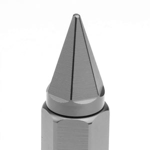 Gunmetal M12x1.50 Open/Close End Acorn Tuner+Hex Spike Cap 20x Conical Lug Nuts-Accessories-BuildFastCar