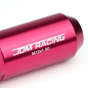 Pink M12x1.50 Open/Close End Acorn Tuner+Hex Spike Cap 20x Conical Lug Nuts-Accessories-BuildFastCar