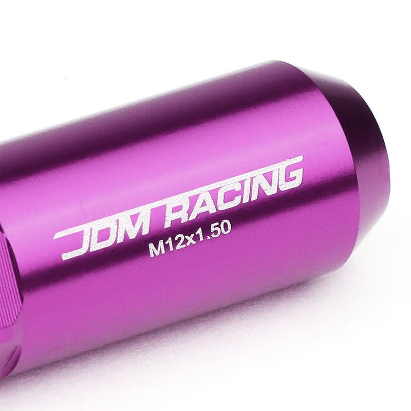 Purple M12x1.50 Open/Close End Acorn Tuner+Hex Spike Cap 20x Conical Lug Nuts-Accessories-BuildFastCar