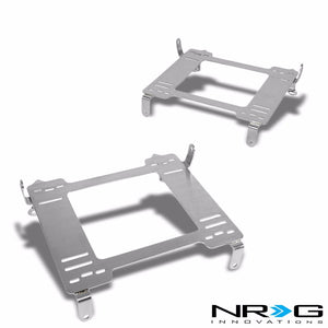 2x NRG Stainless Steel Racing Seat Mount Bracket Adapter For Honda 06-11 Civic