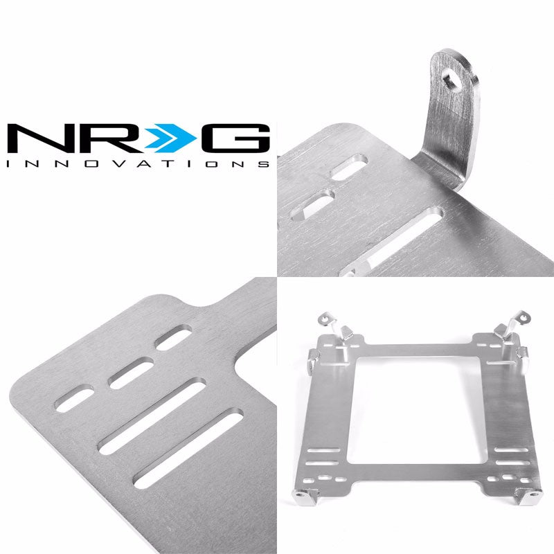 2x NRG Stainless Steel Racing Seat Mount Bracket Adapter For Honda 06-11 Civic