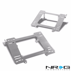 2x NRG Stainless Steel Racing Seat Mount Bracket Adapter For Jeep 97-06 Wrangler