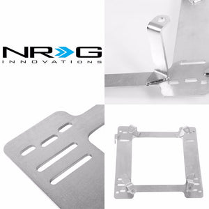 2x NRG Stainless Steel Racing Seat Mount Bracket Adapter For Jeep 97-06 Wrangler