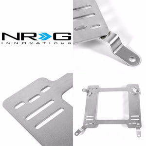 2x NRG Stainless Steel Racing Seat Mount Bracket Adapter For 00-05 Eclipse