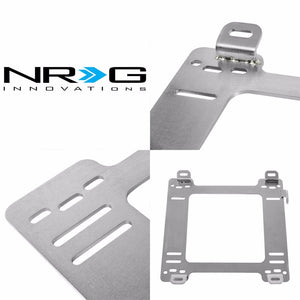 2x NRG Stainless Steel Racing Seat Mount Bracket Adapter For 90-97 Miata MX5