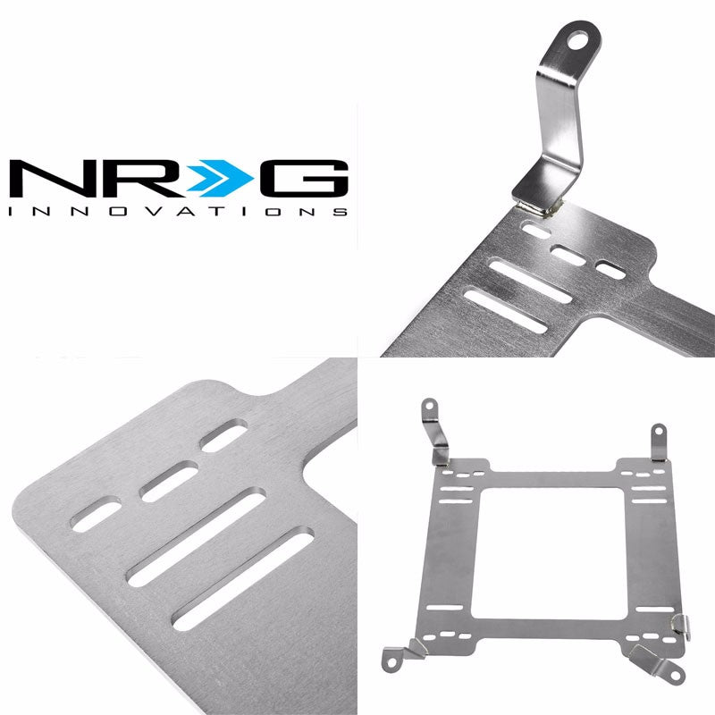 2x NRG Stainless Steel Racing Seat Mount Bracket Adapter For 03-08 350Z Z33