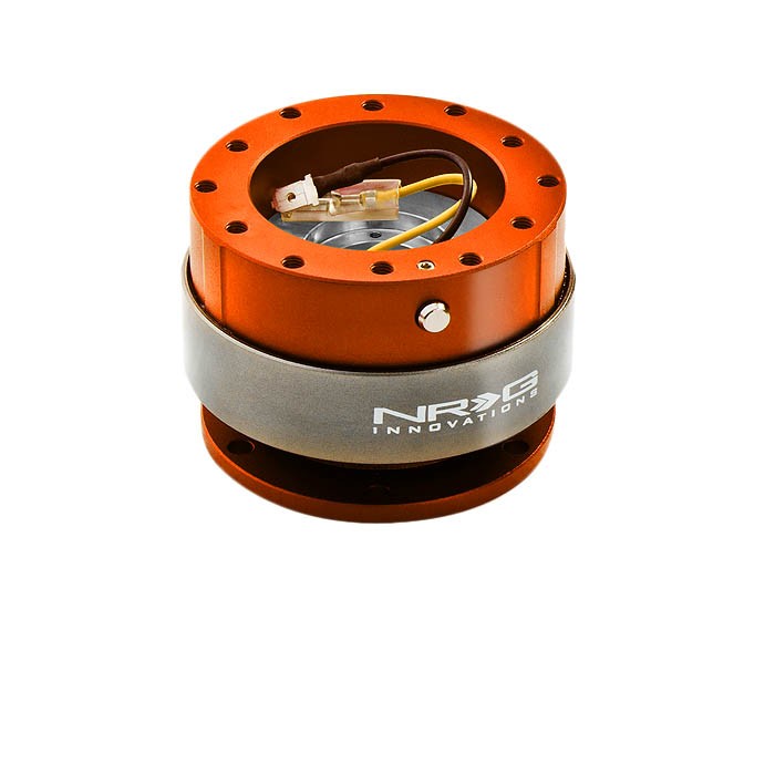 NRG Orange GEN 2.0 Race Steering Wheel Quick Release Adapter 6-Hole Design-Interior-BuildFastCar