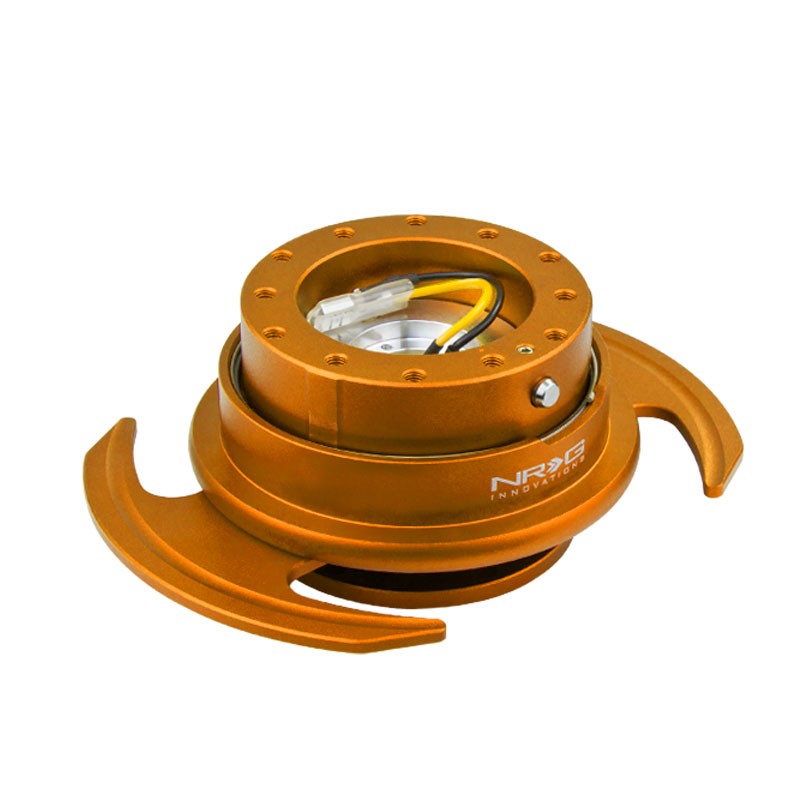 NRG Rose Gold GEN 3.0 Race Steering Wheel Quick Release Adapter 6-Hole Design-Interior-BuildFastCar