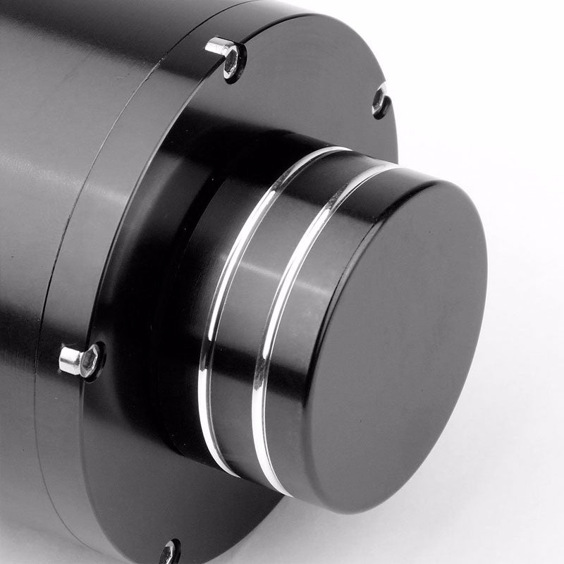Black 8.5"x3"DIA Aluminum 3/8"Barb Coolant Recovery Overflow Oil Tank Can Bottle-Performance-BuildFastCar