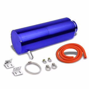 Blue 8.5"x3"DIA Aluminum 3/8"Barb Coolant Recovery Overflow Oil Tank Can Bottle-Performance-BuildFastCar