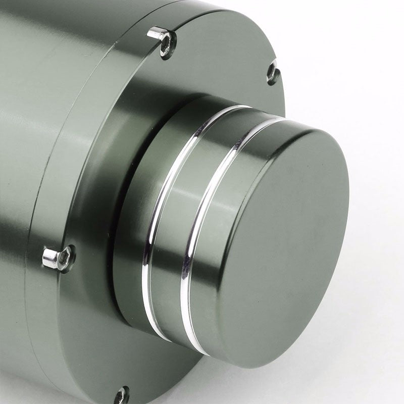 Gun Metal 8.5"x3"DIA Aluminum 3/8"Barb Coolant Recovery Overflow Oil Tank Can-Performance-BuildFastCar