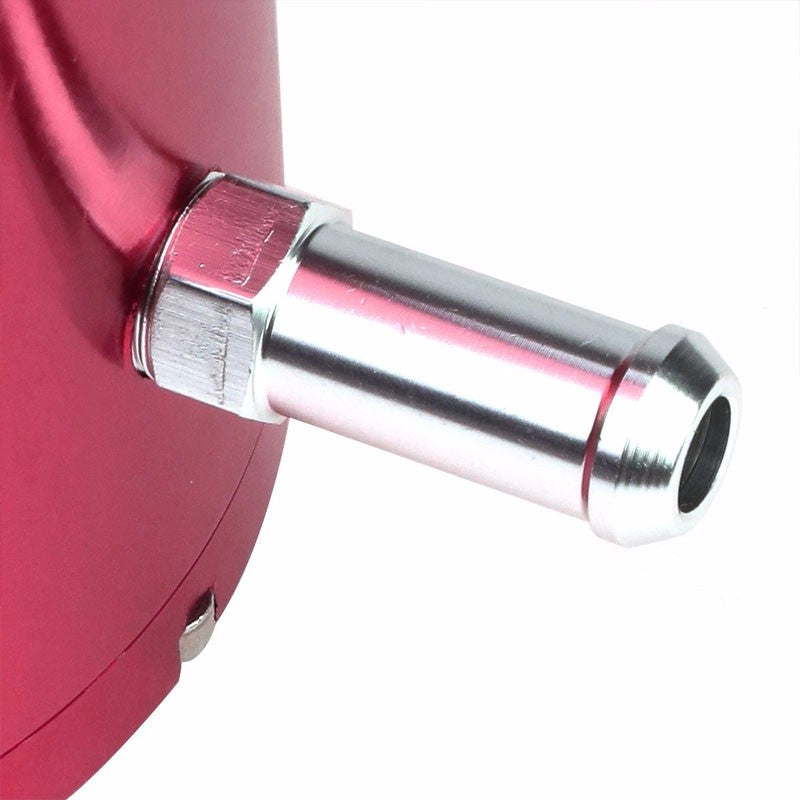 Pink 8.5"x3"DIA Aluminum 3/8"Barb Coolant Recovery Overflow Oil Tank Can Bottle-Performance-BuildFastCar