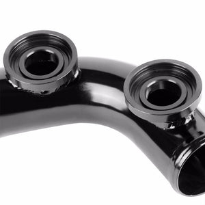 Black 70 Degree Curve Dual Flange Adapter 2.5" Type SSQV Blow Off Valve BOV Pipe-Performance-BuildFastCar