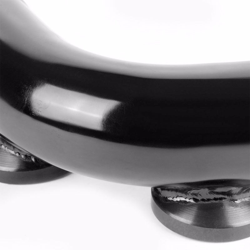 Black 70 Degree Curve Dual Flange Adapter 2.5" Type SSQV Blow Off Valve BOV Pipe-Performance-BuildFastCar