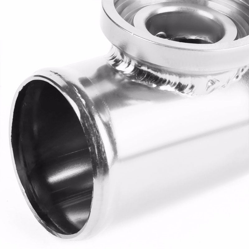 Silver 70 Degree Curve Dual Flange Adapter 2.5" Type SSQV Blow Off Valve Pipe-Performance-BuildFastCar